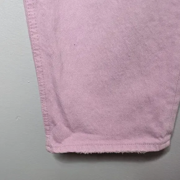 Abercrombie & Fitch Orchid Pink Ultra High Rise 90s Straight Jean Size 6 Short - Picture 5 of 7